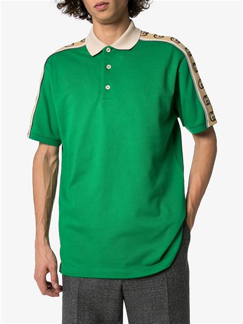 gucci stripe polo shirt|authentic gucci polo shirts.